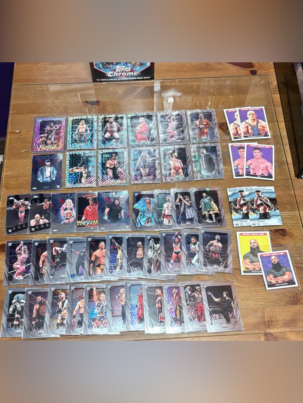 Topps Chrome WWE Trading Card Lot -